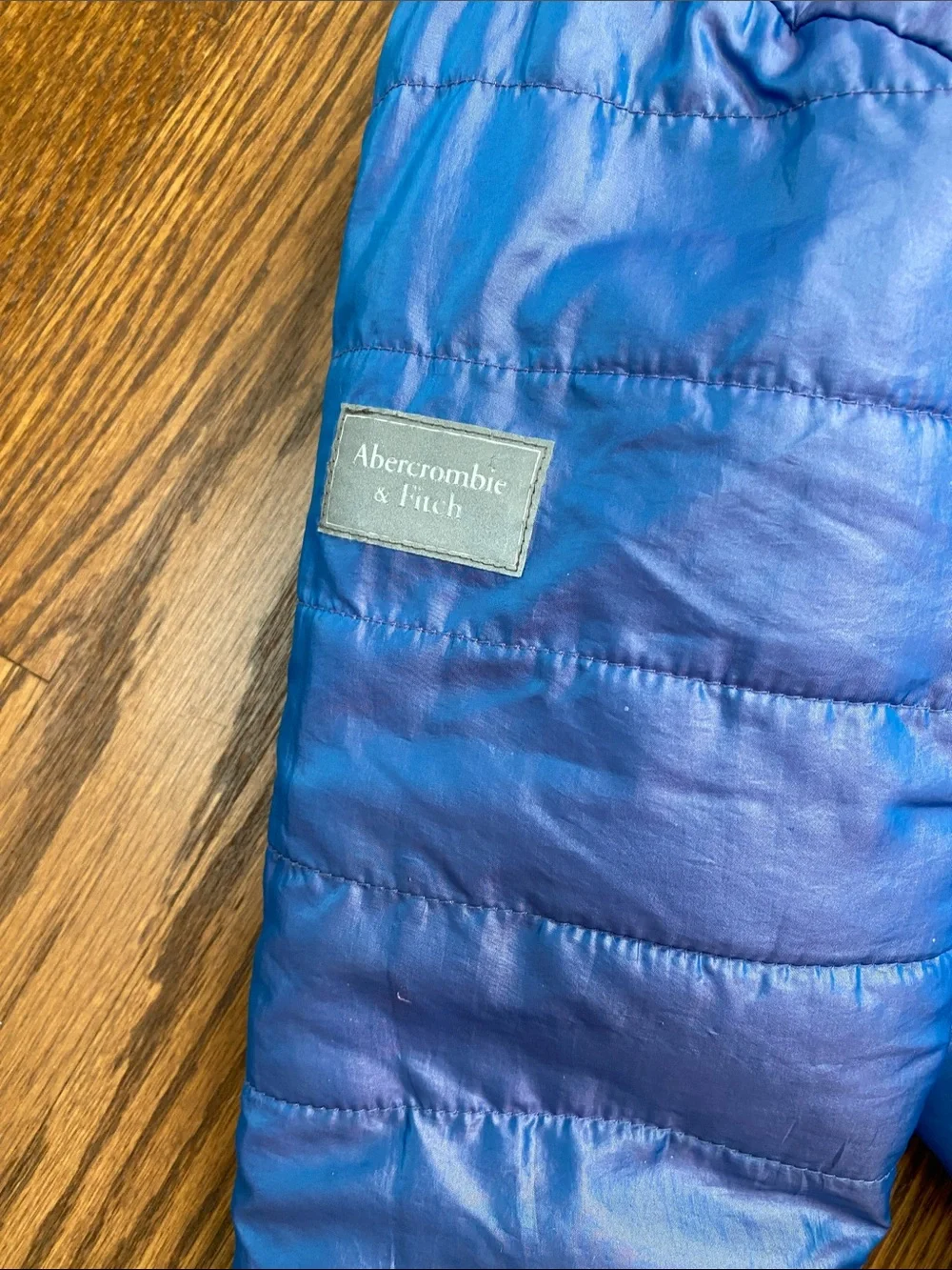 Abercrombie & Fitch Light Blue reversible jacket size 7-8 girls
